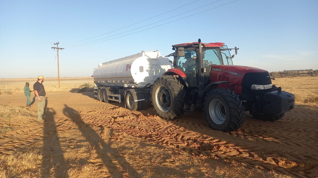 Bulk diesel delivered to a farm near Sasolburg by JCJ Fuels