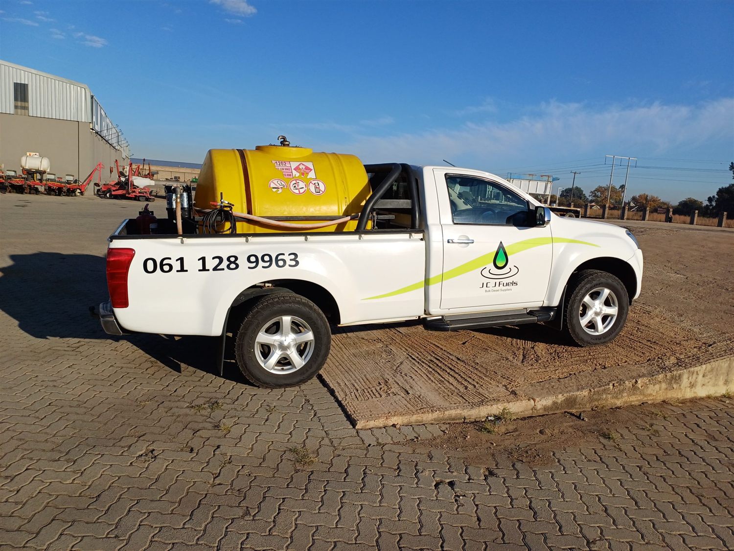 JCJ Fuels mobile diesel bowser bakkie used for on-site fuel delivery